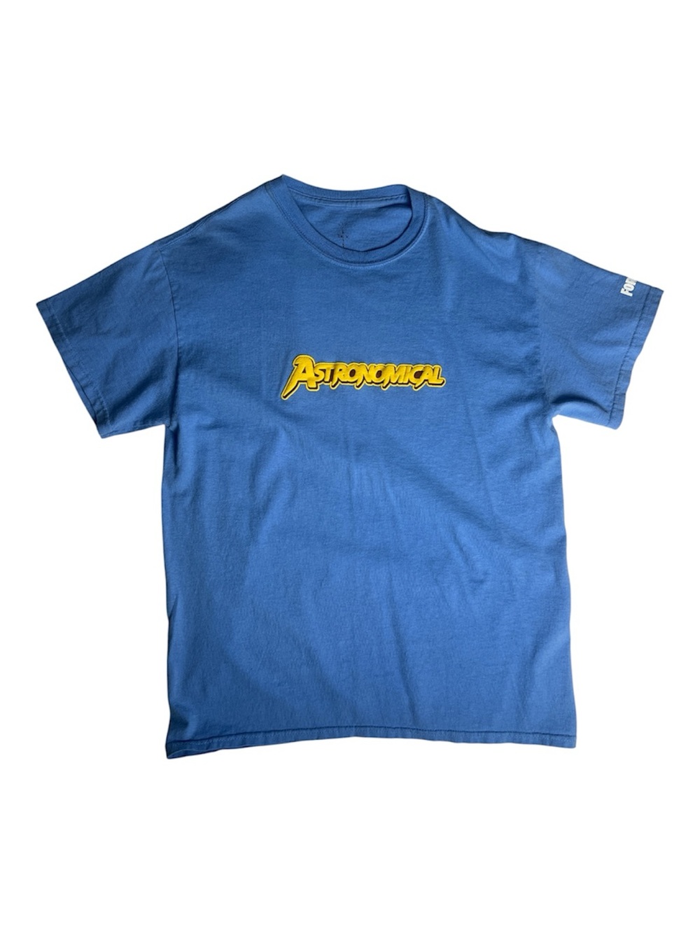 Travis Scott ' 'Astronomical' Graphic Tee with Yellow Logo